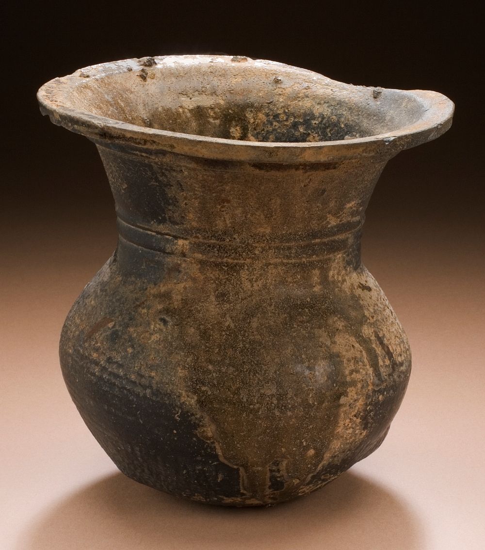 Jar with Round Bottom and Flaring Mouth