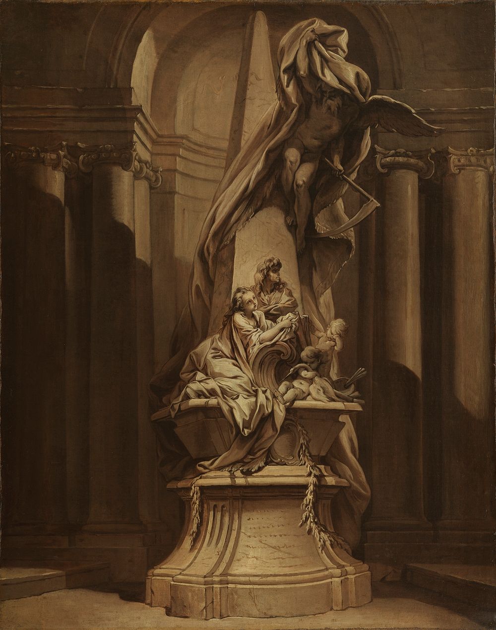 Monument to Mignard by Francois Boucher