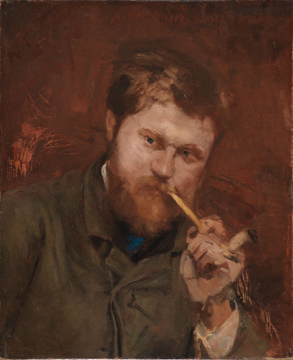 Man Smoking a Pipe by Jean Alexandre Joseph Falguiere