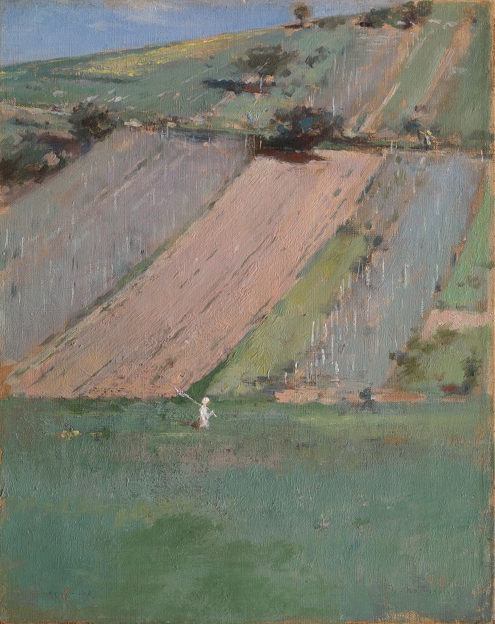 A Hillside, Giverny by Theodore Robinson