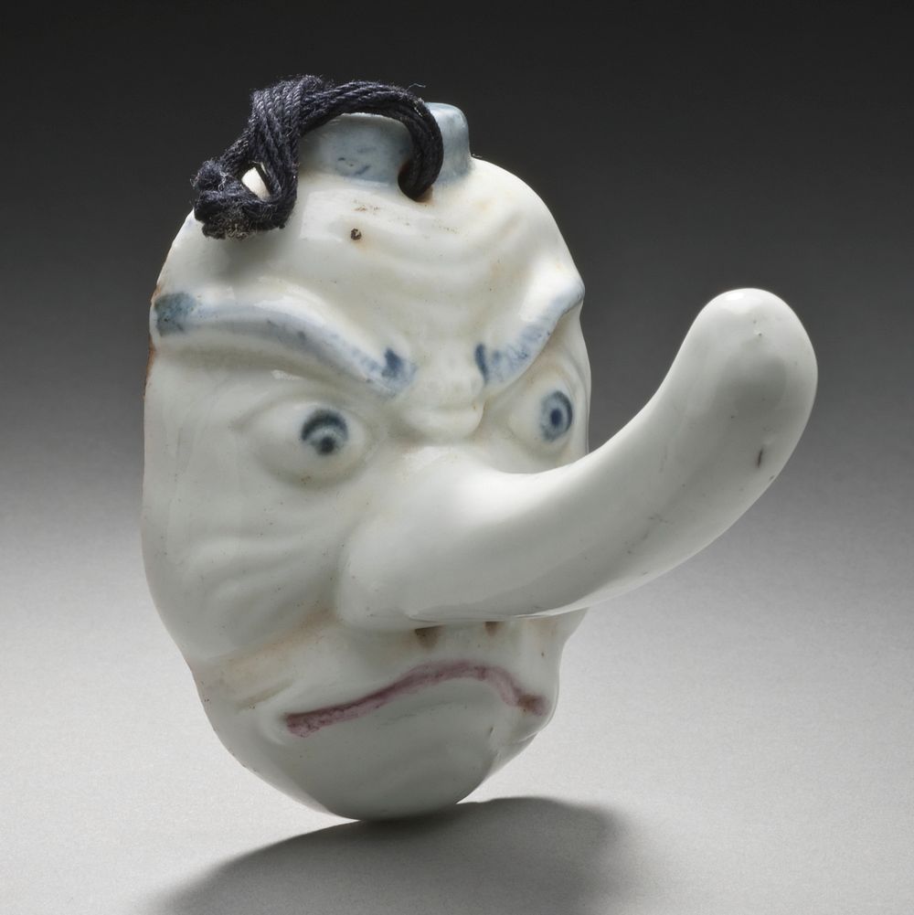 Hat Hook in the Form of a Tengu Mask