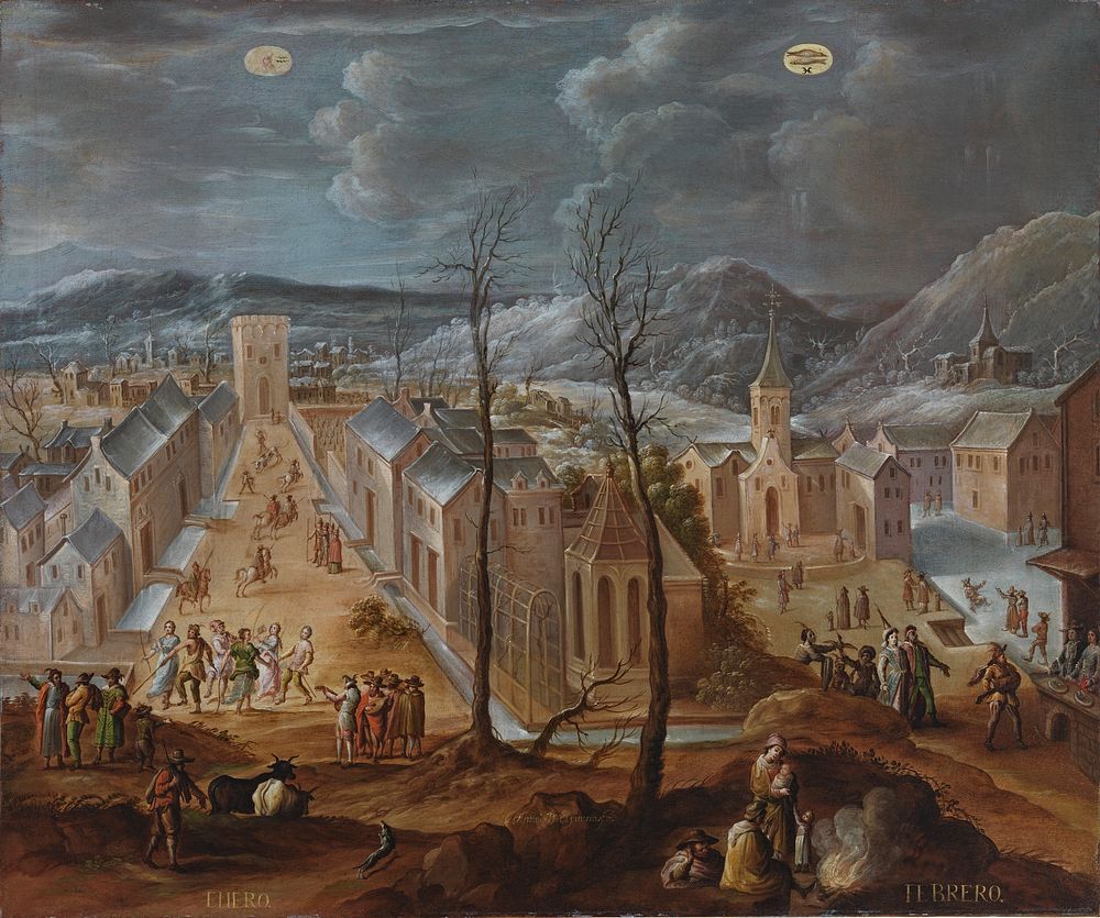 The Twelve Months of the Year, January-February (Los doce meses del ano, enero-febrero) by Antonio de Espinosa