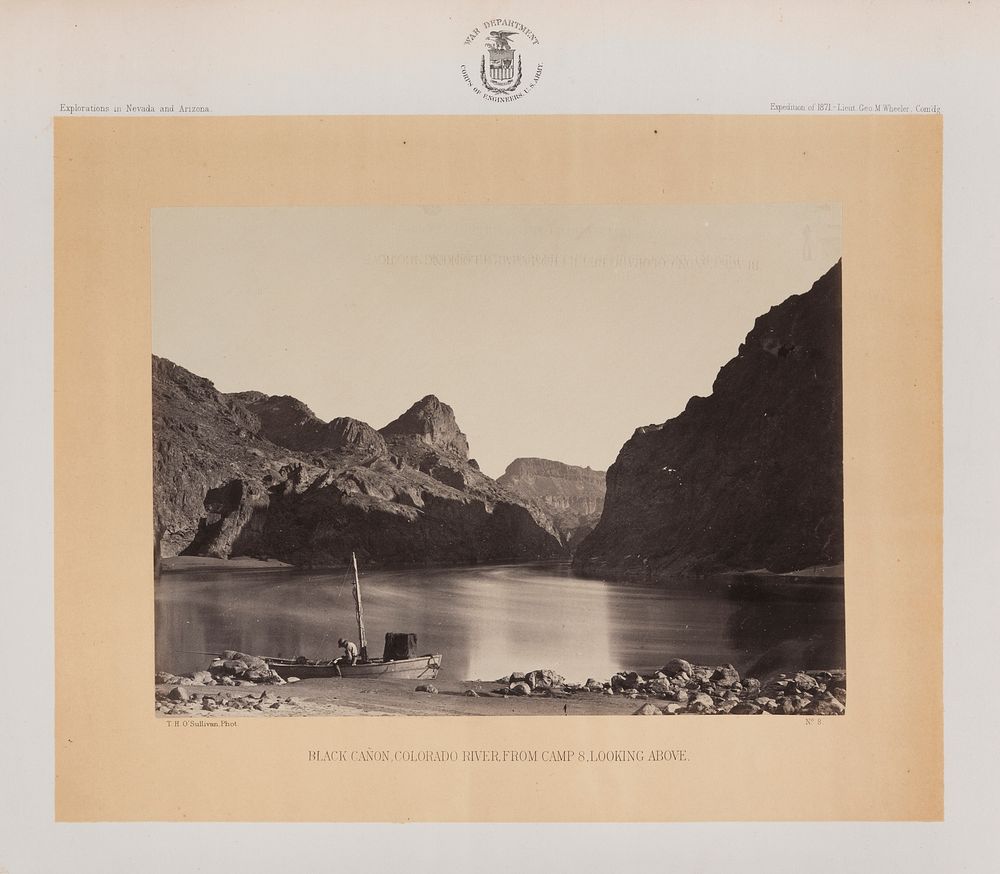 Black Canyon, Colorado River, From Camp 8, Looking Above by Timothy H O Sullivan