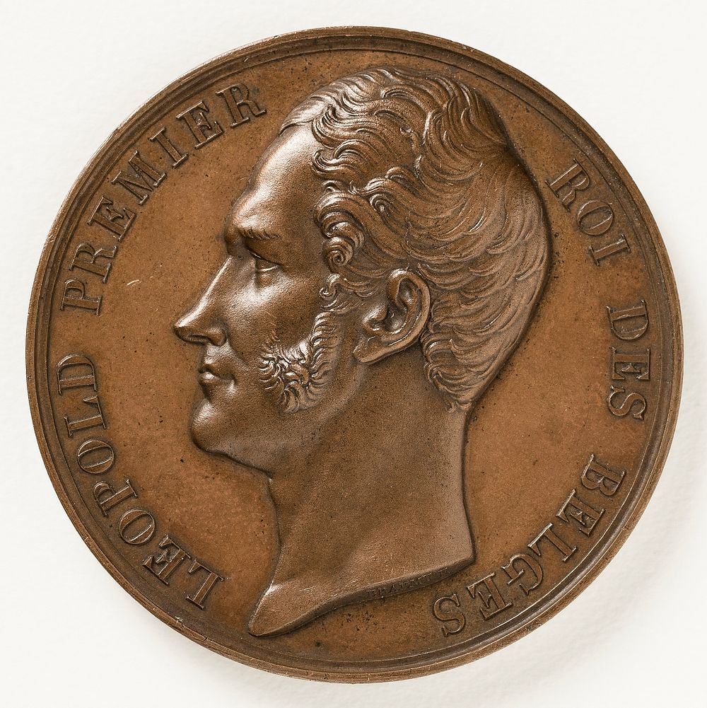 Medal commemorating the extension of the Charleroy Canal by Leopold I