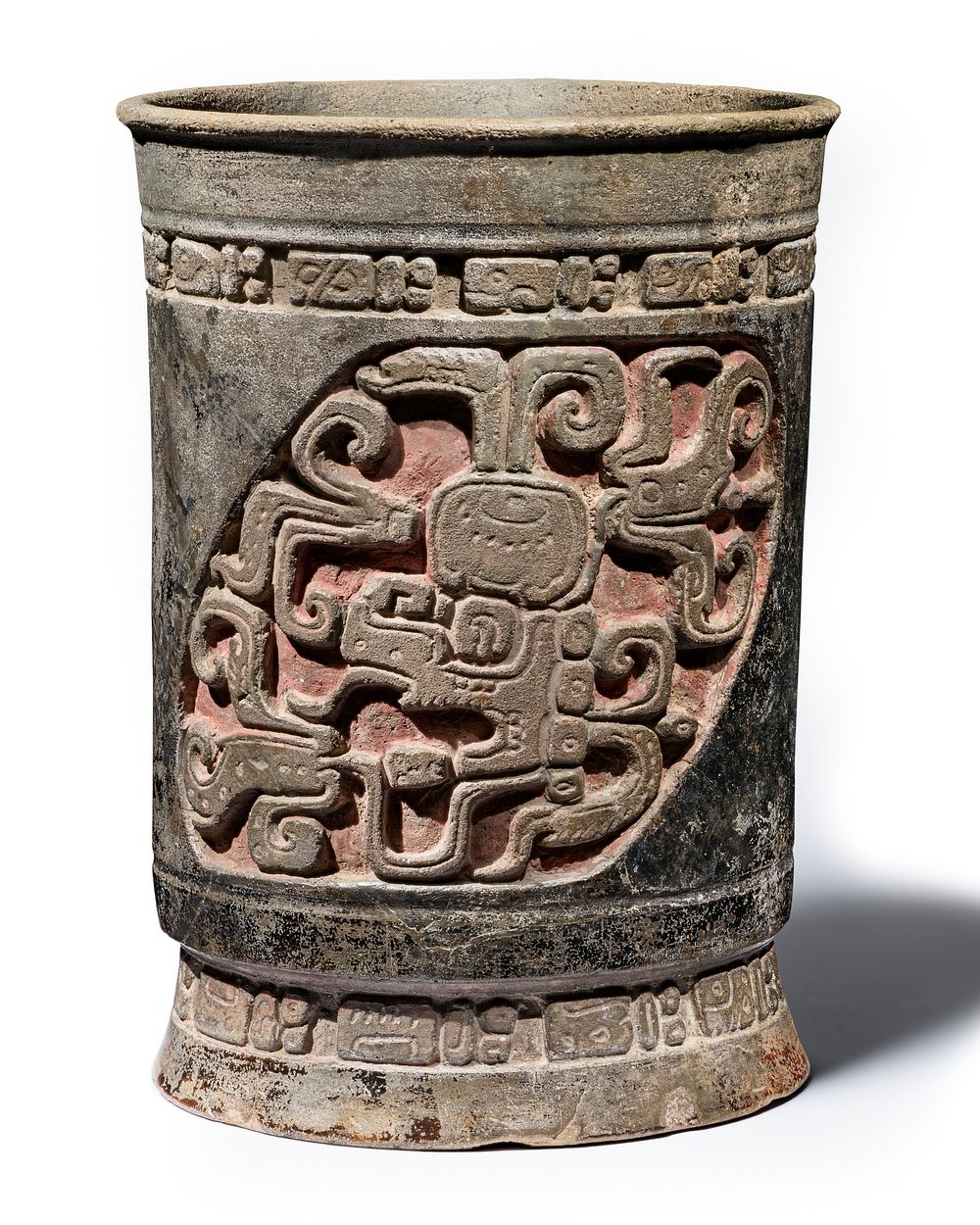 Footed Vessel with K'awiil