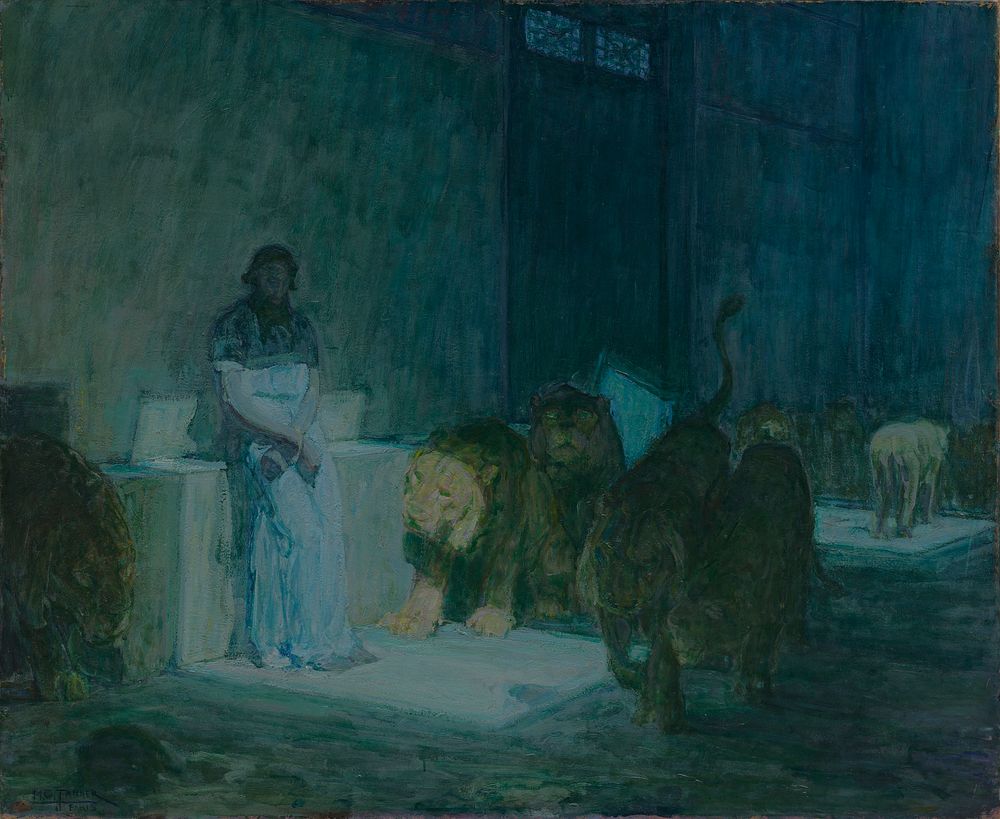Daniel in the Lions' Den by Henry Ossawa Tanner