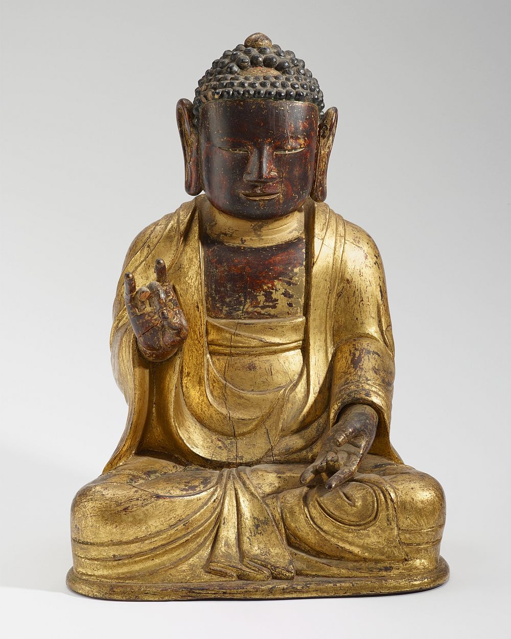 Wooden Seated Buddha