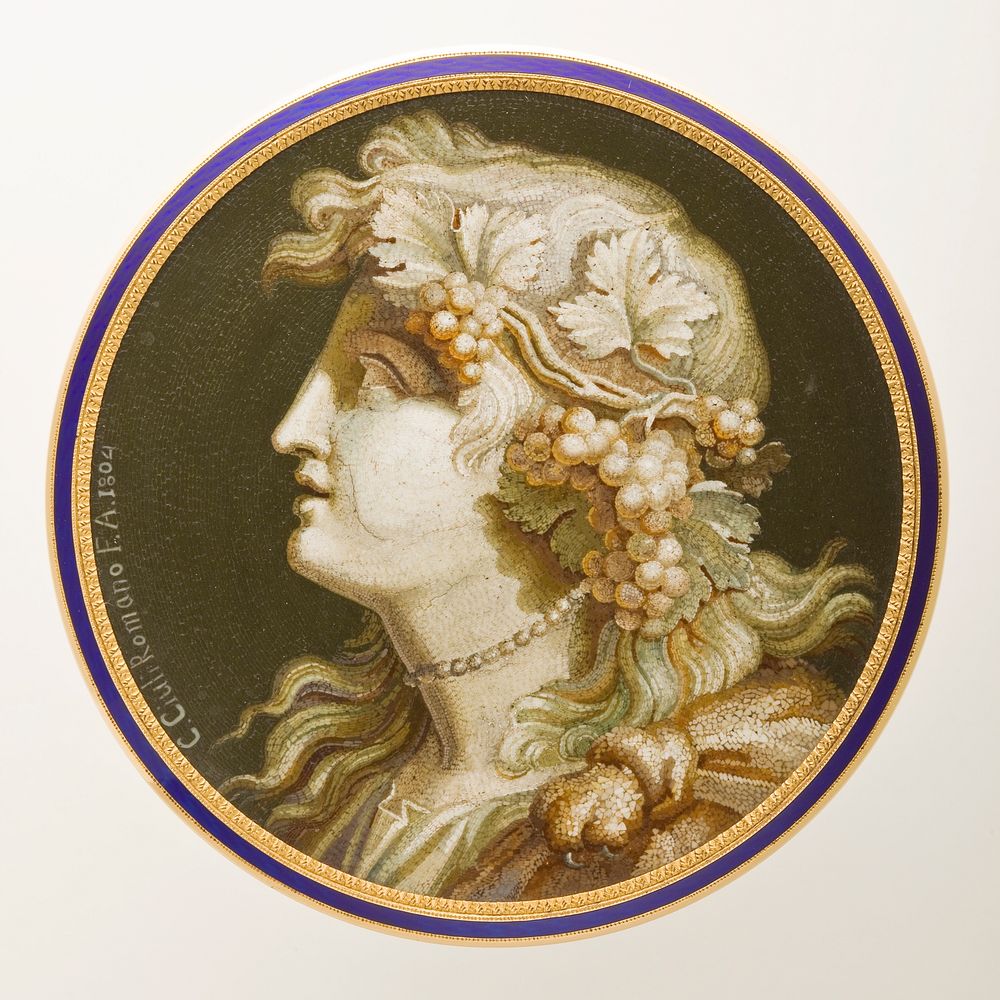 Snuffbox with Head of Bacchus by Clemente Ciuli and Adrien Jean Maximilien Vachette