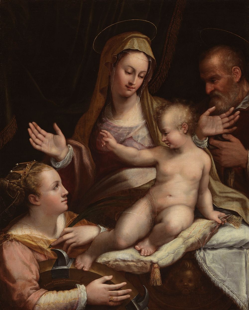 The Holy Family with Saint Catherine of Alexandria by Lavinia Fontana