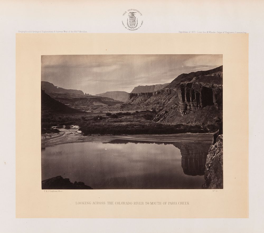 Looking Across the Colorado River to Mouth of Paria Creek by William Abraham Bell and Timothy H O Sullivan