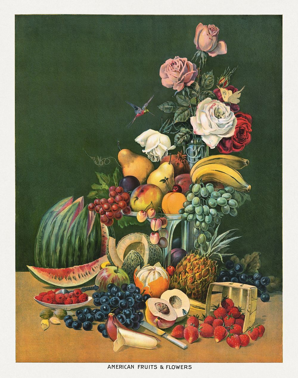 American fruits & flowers (1899) chromolithograph. Original public domain image from the Library of Congress. Digitally…