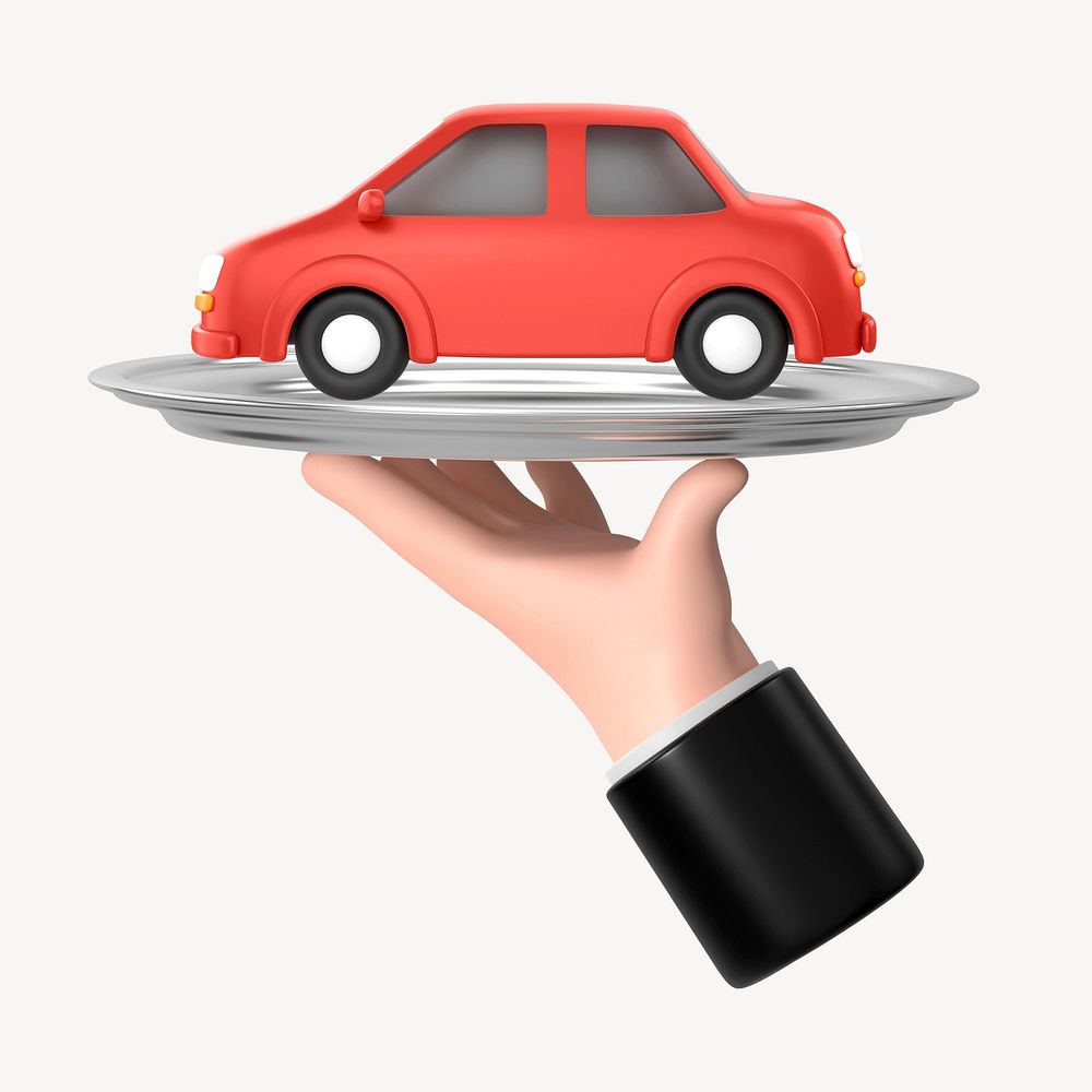 3D car selling, element illustration