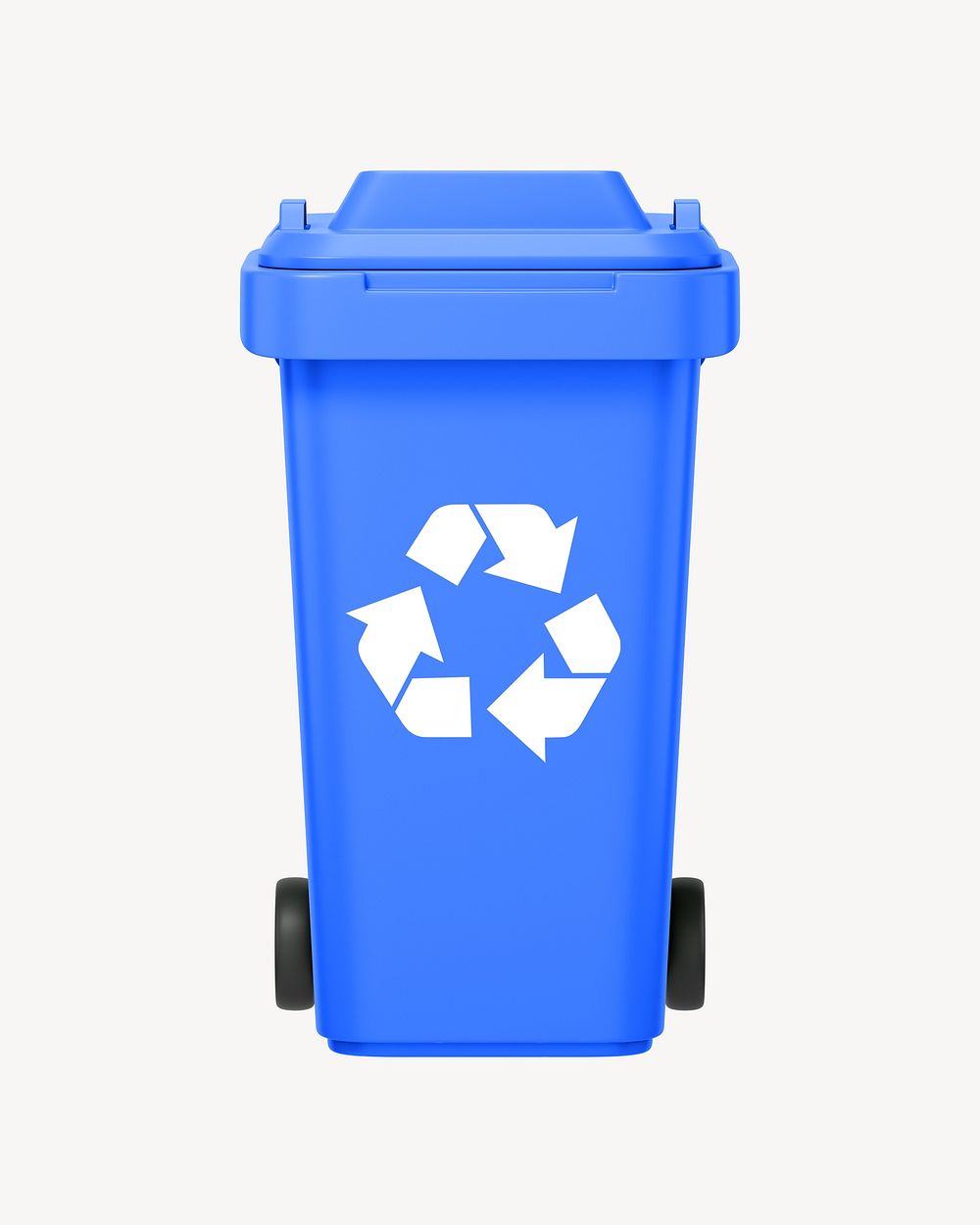 3D recycling bin, element illustration