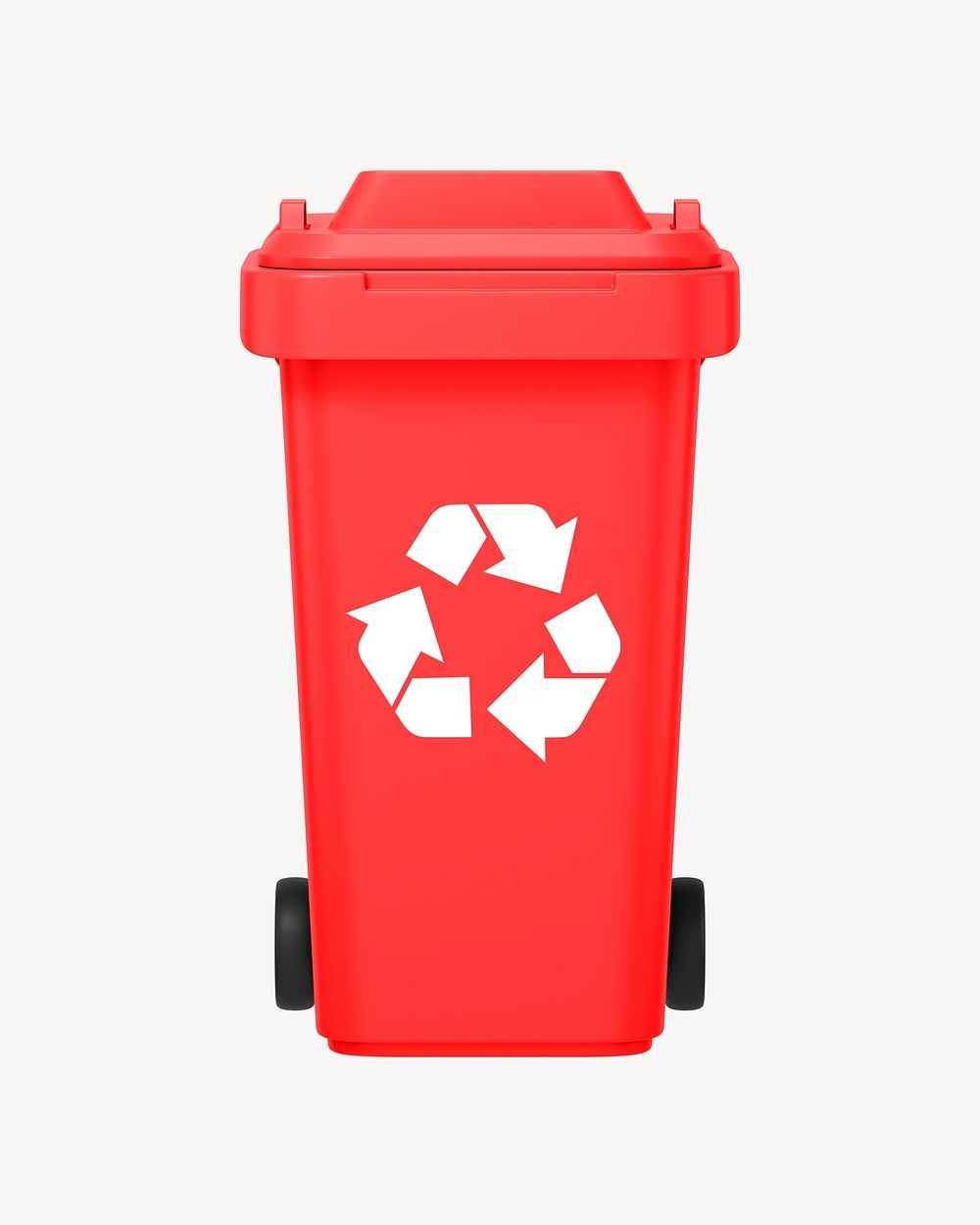 3D recycling bin, element illustration