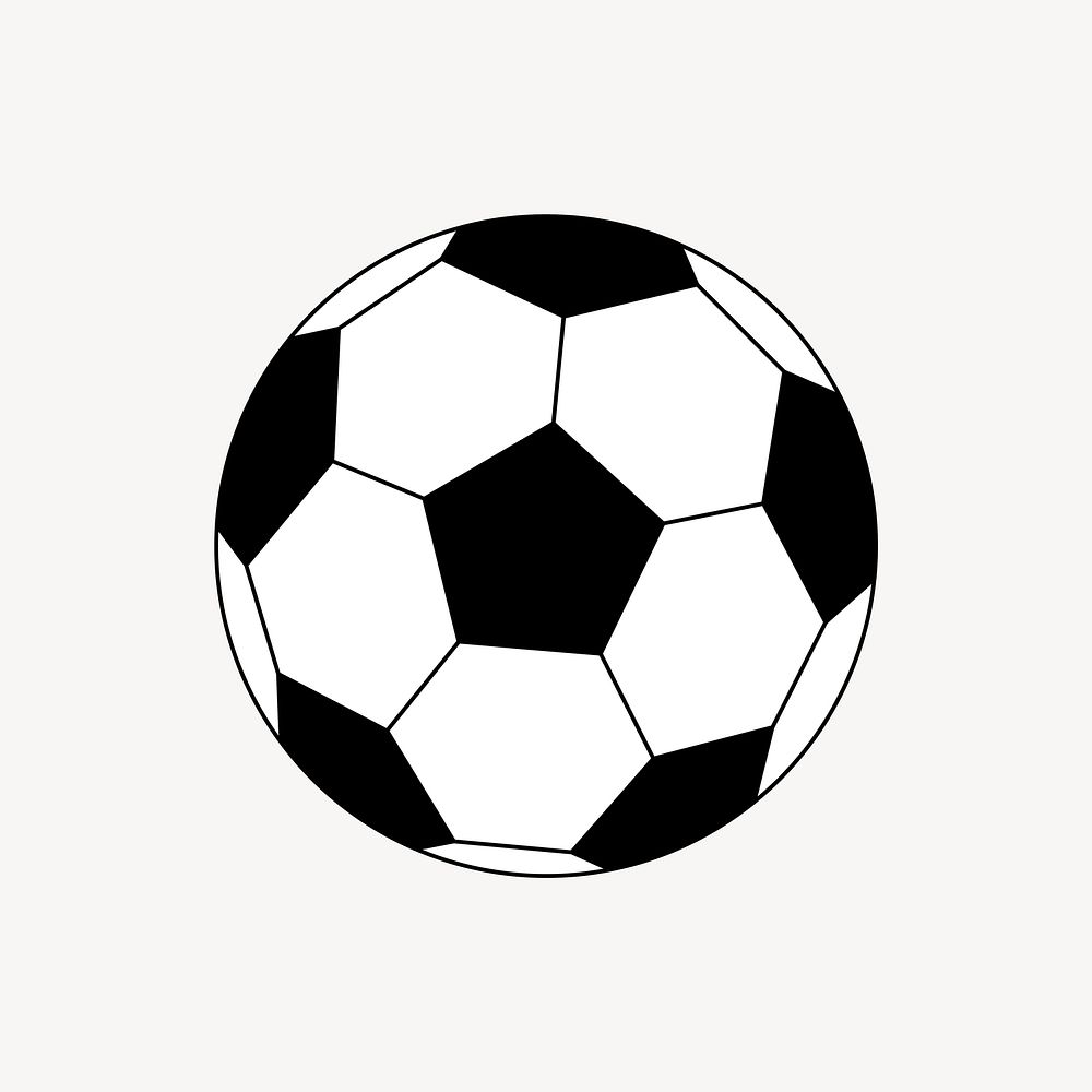 Football ball equipment illustration collage element vector