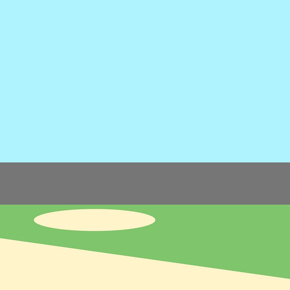 Baseball field background, sports illustration