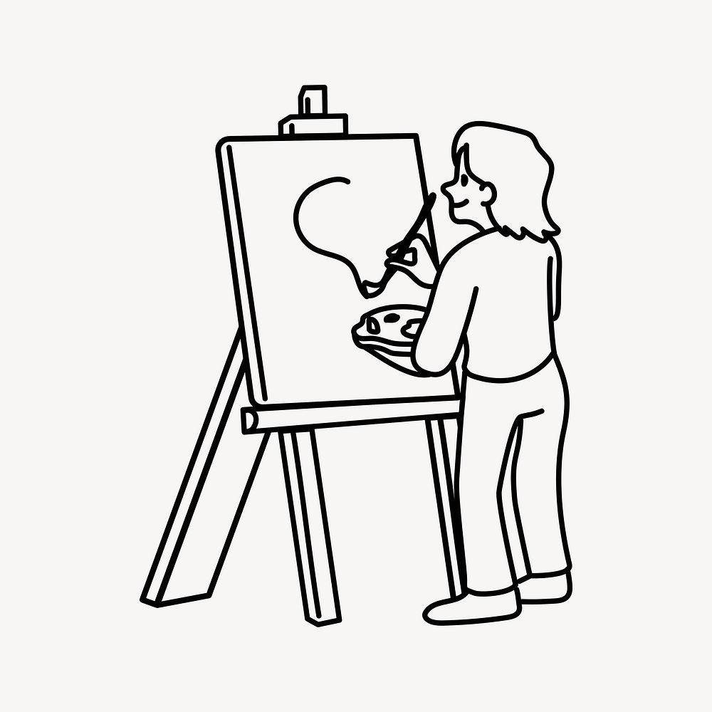 Drawing Easels White - Easel Coloring, HD Png Download, free png