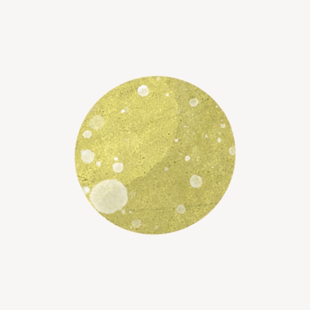 The Moon, galaxy paper craft element psd