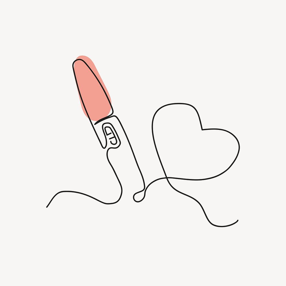 Pregnancy test, aesthetic illustration design element vector