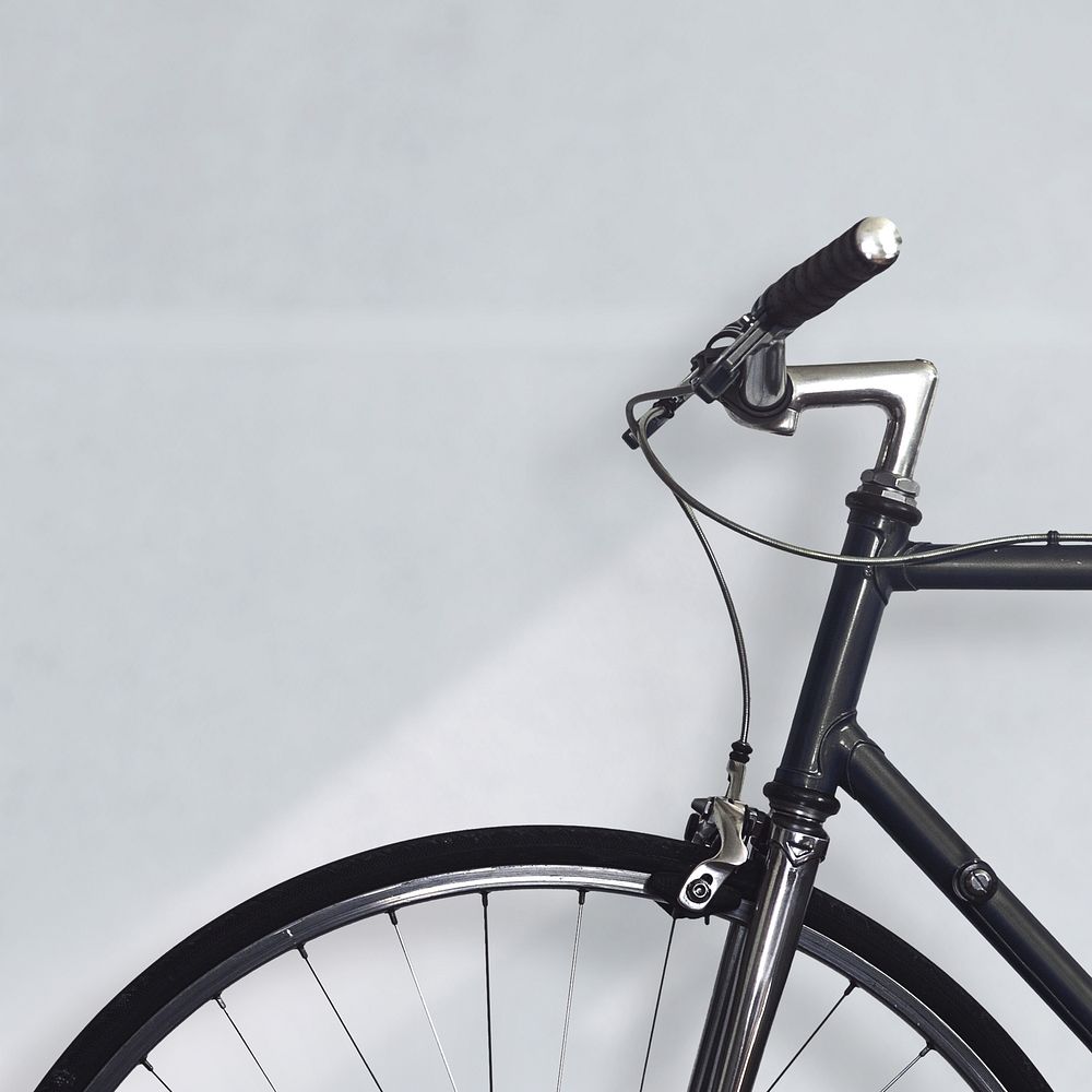 Bicycle closeup background, sustainable lifestyle image