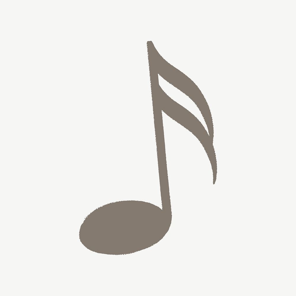 Semiquaver musical note psd