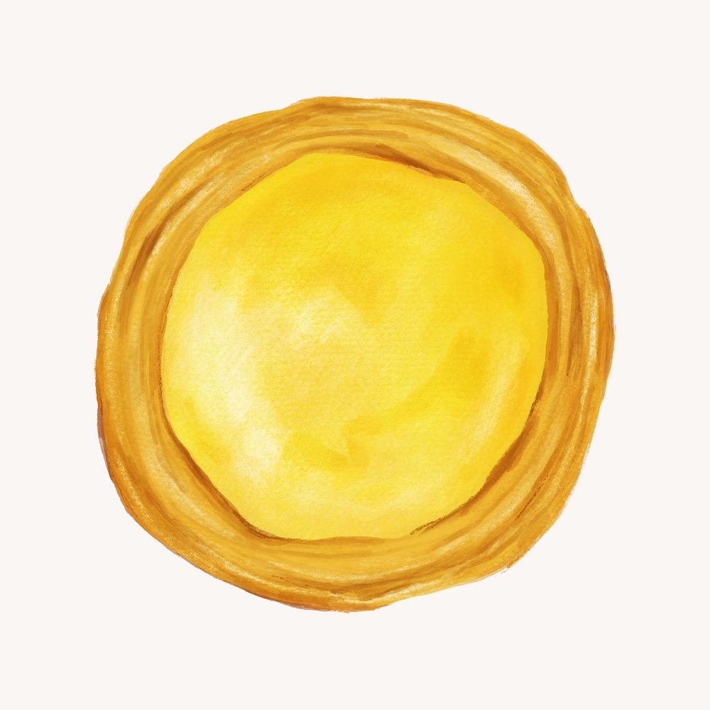 Egg tart, dessert illustration