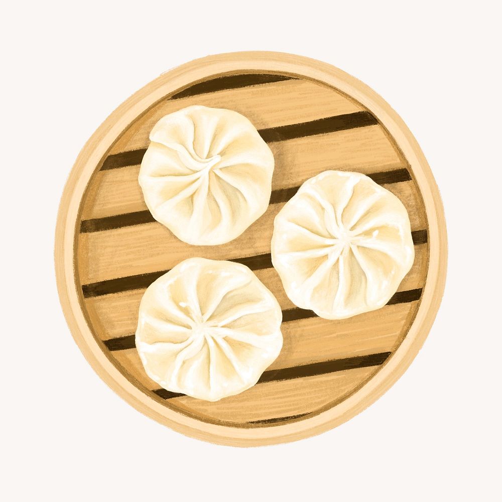 Dim sum, Chinese food illustration