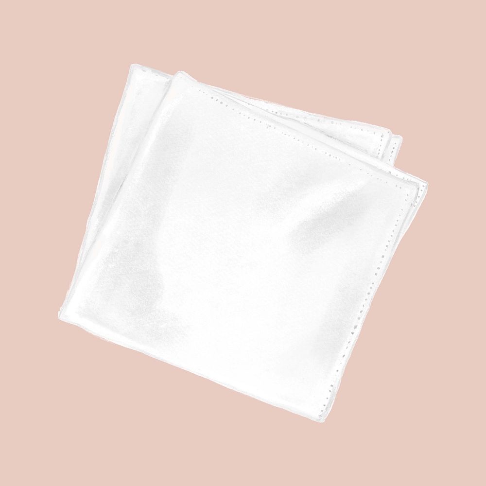 White napkin, object illustration