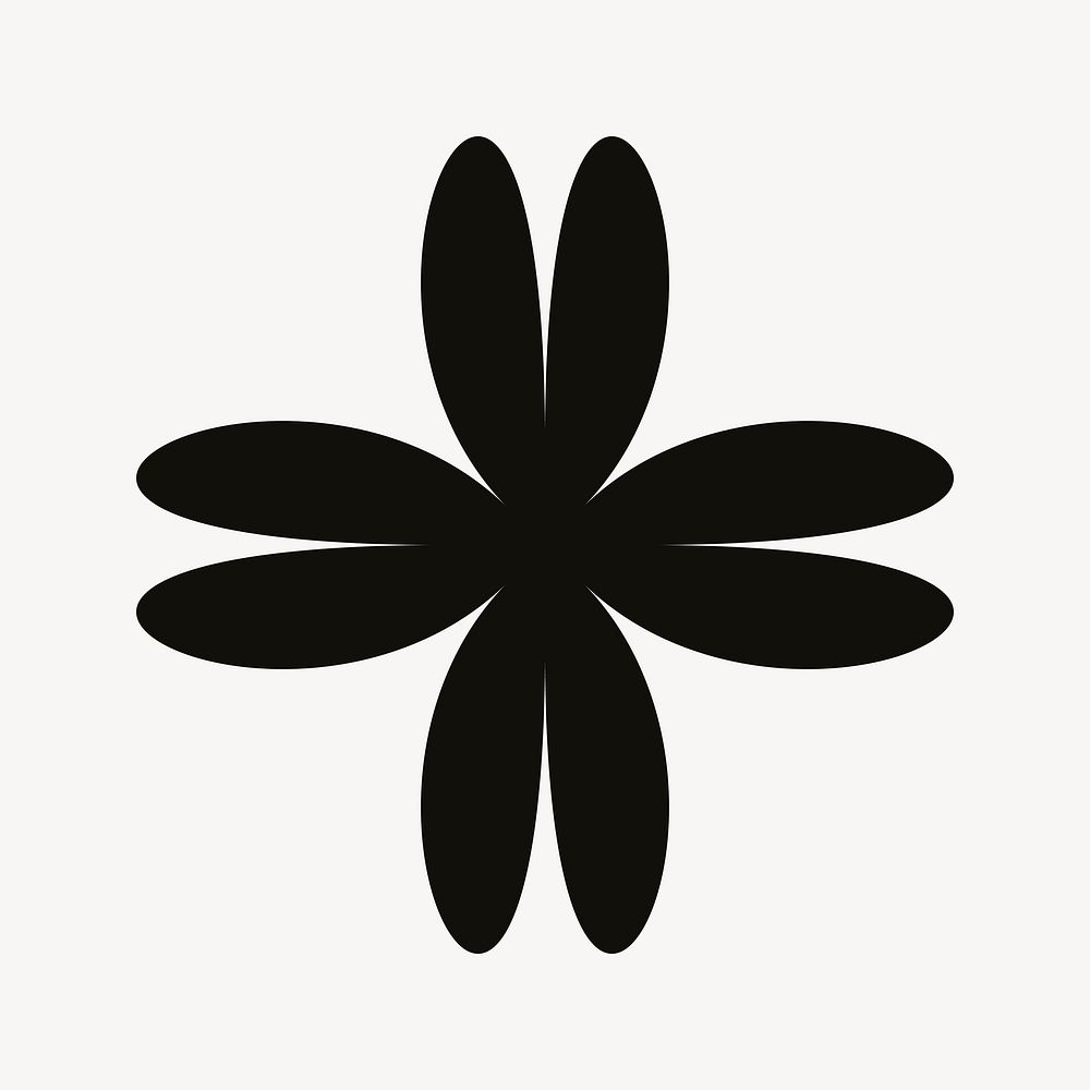 Flower icon, flat graphic