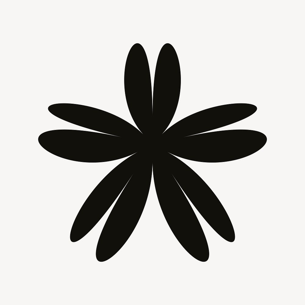 Flower icon, flat graphic