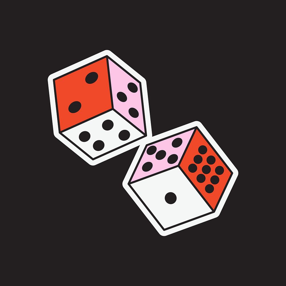 Dice cubes vector