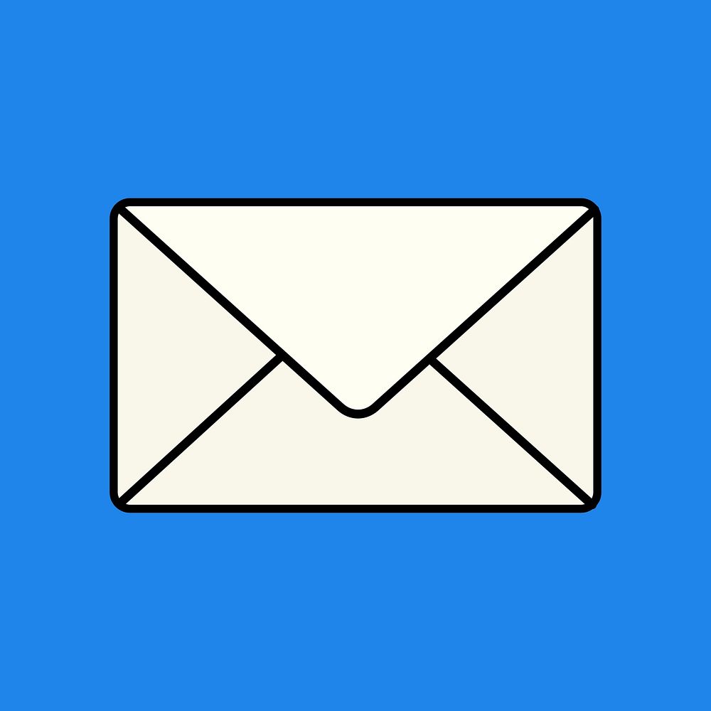 Email icon, envelope letter illustration