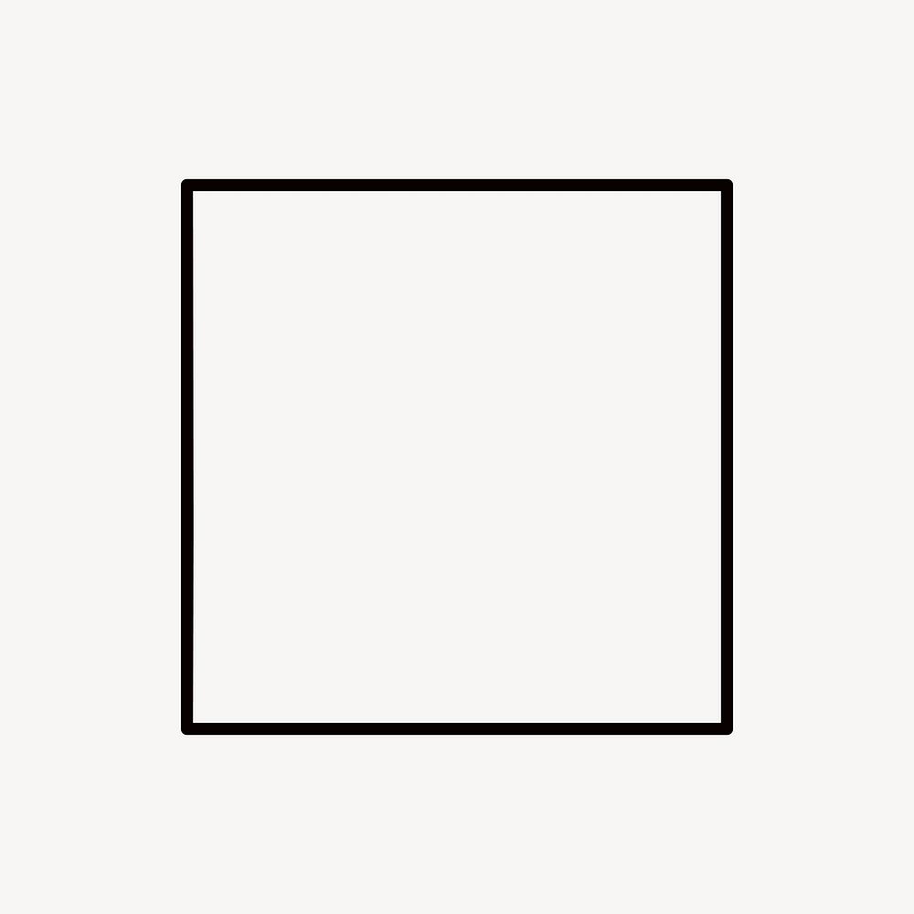 Square, geometric shape vector
