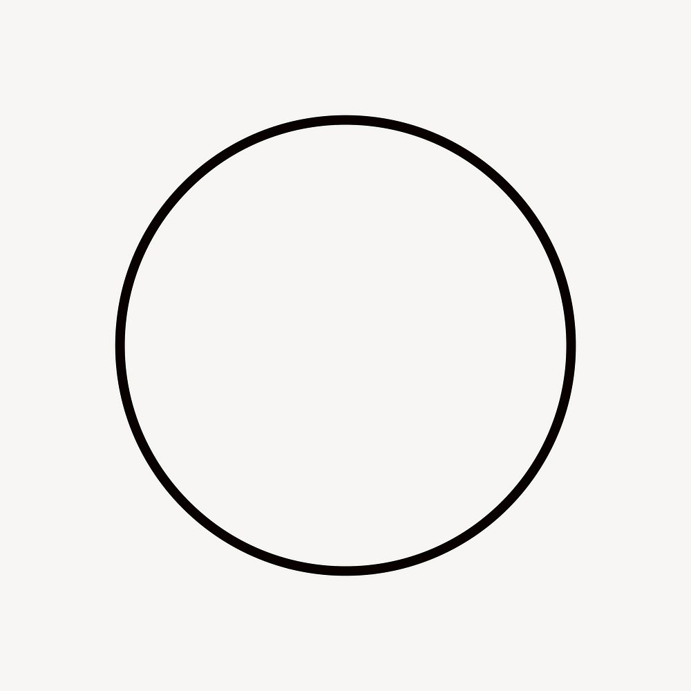 Circle, geometric shape vector