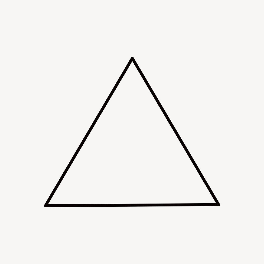 Triangle, geometric shape vector