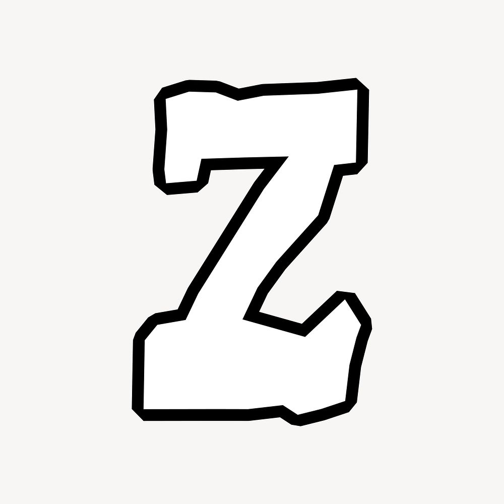 Z letter, street graffiti English | Free Vector - rawpixel