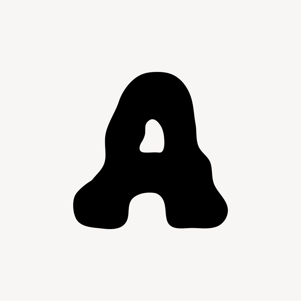A letter, distorted English alphabet vector