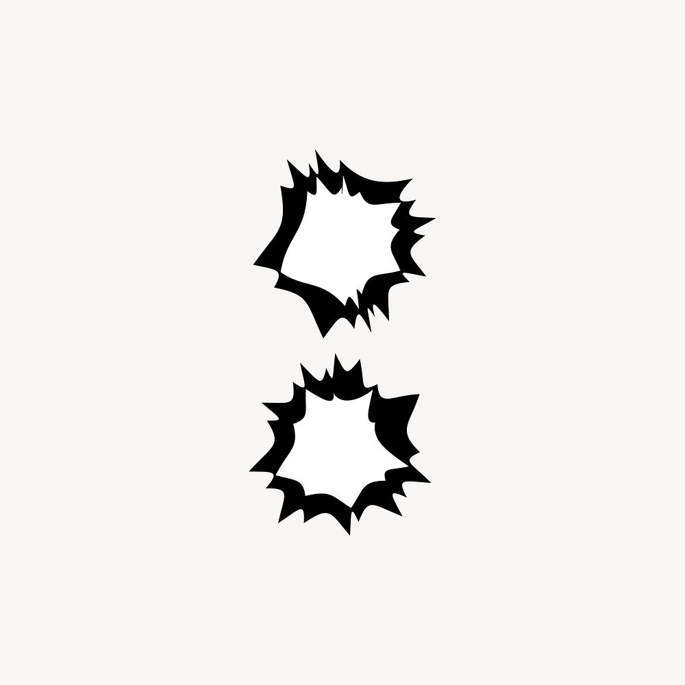 Colon, abstract symbol design vector