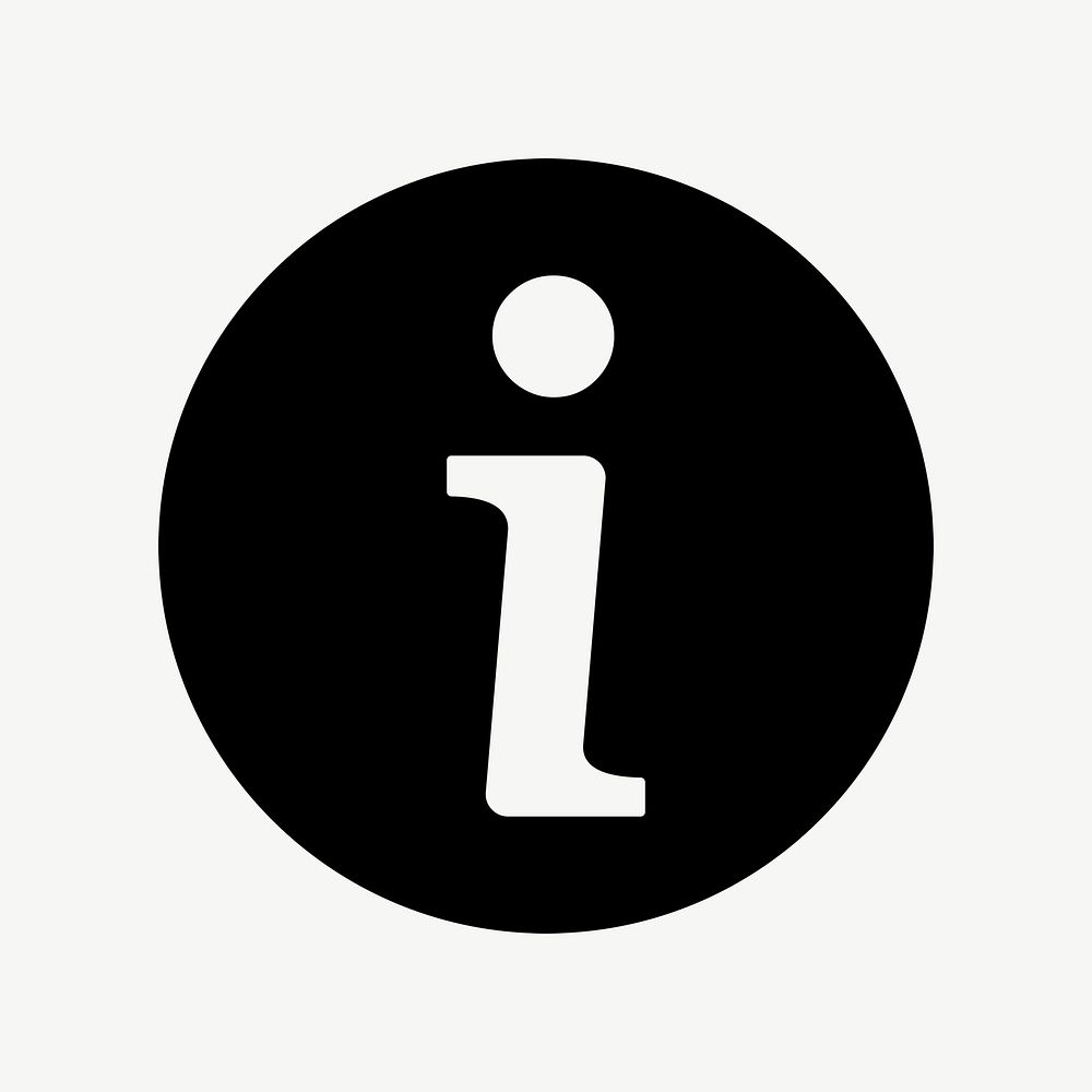 Information symbol flat icon psd