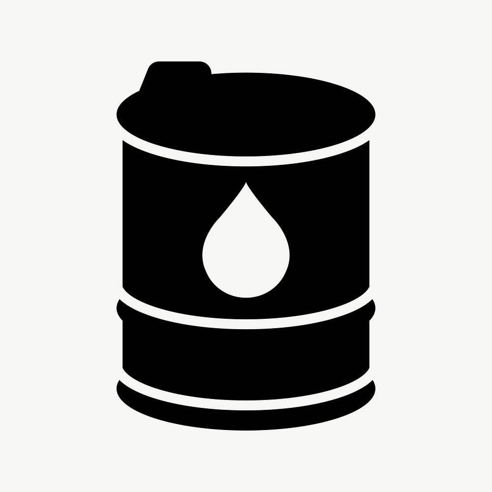 Oil barrel flat icon psd