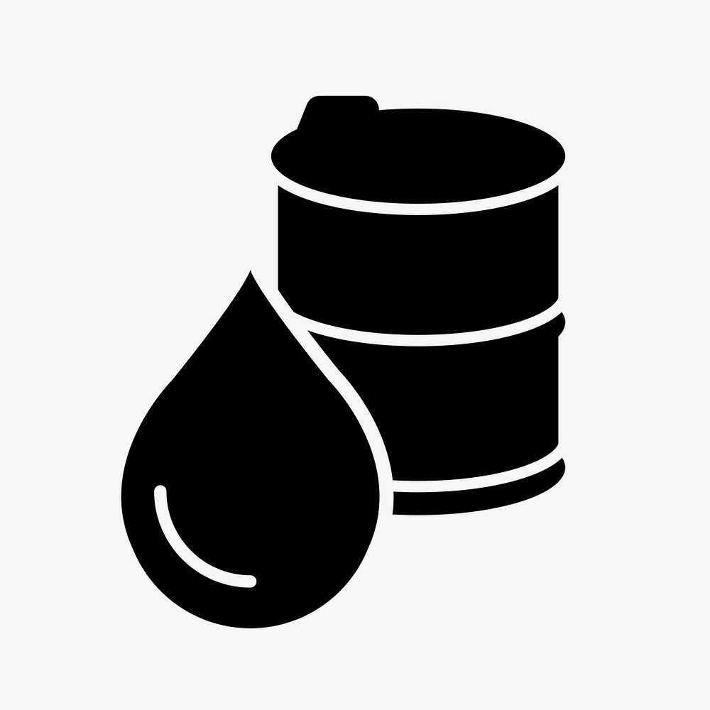 Oil barrel flat icon psd