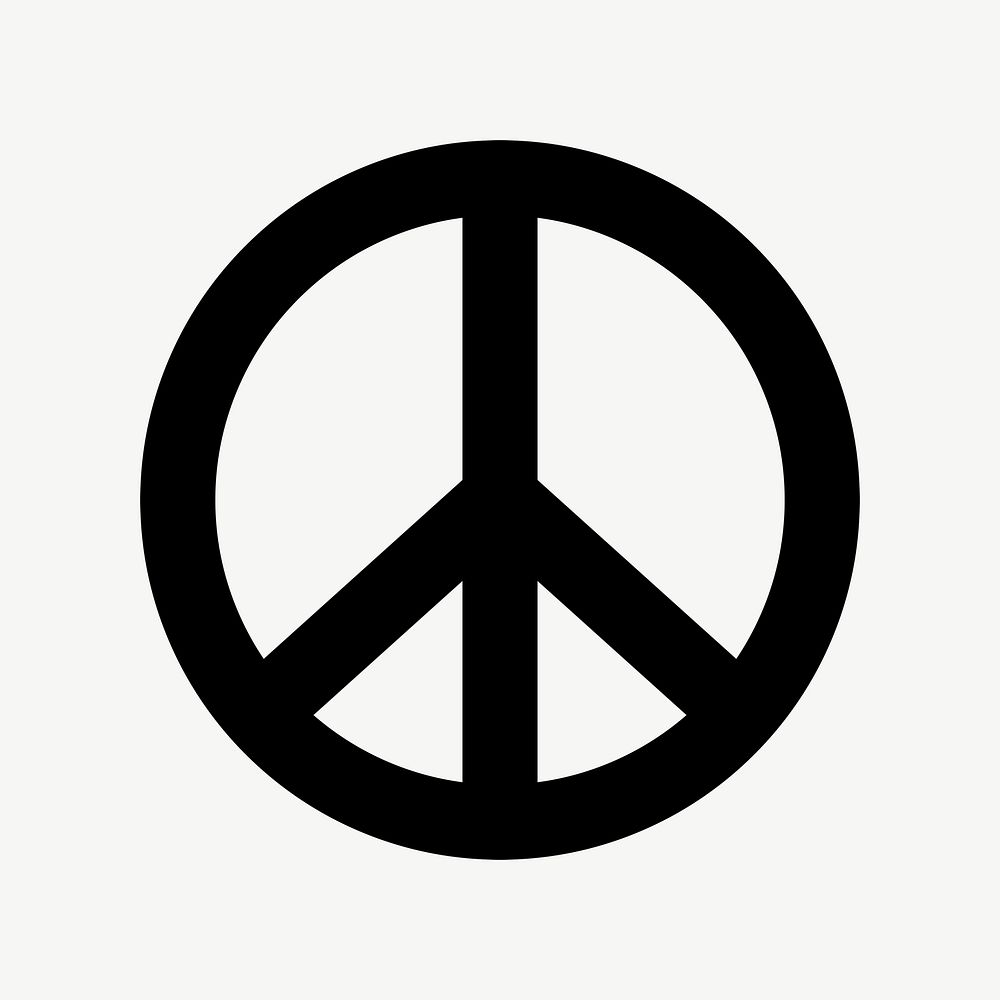 Peace symbol flat icon psd