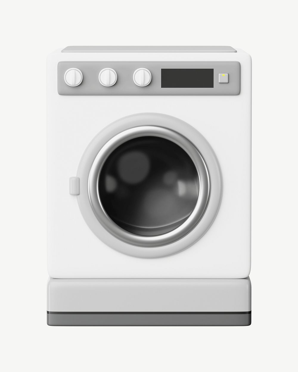 3D washing machine, collage element psd