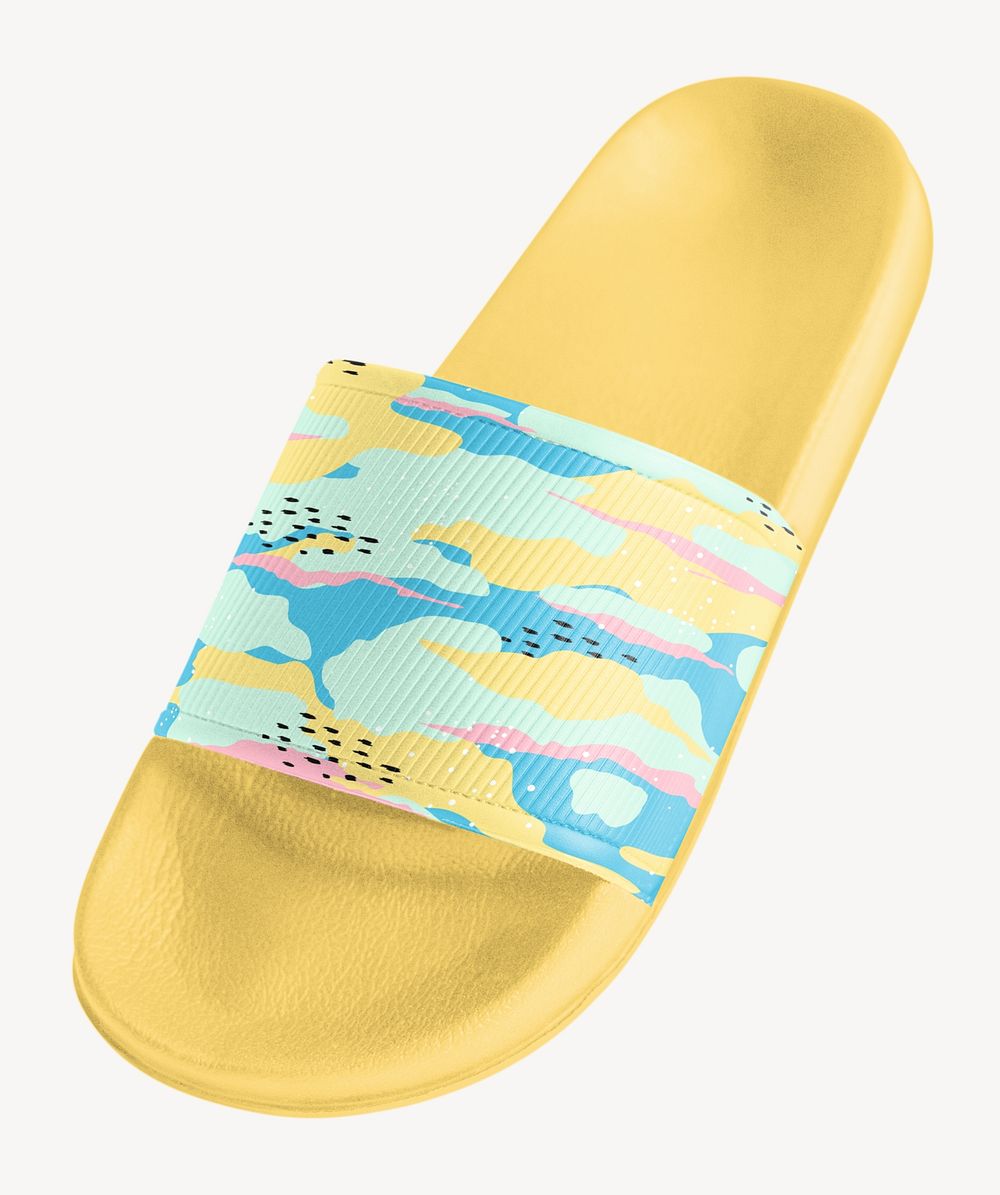 Yellow beach sandals