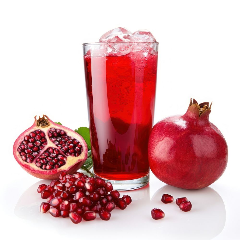 Pomegranate fruit juice drink. AI generated Image by rawpixel.