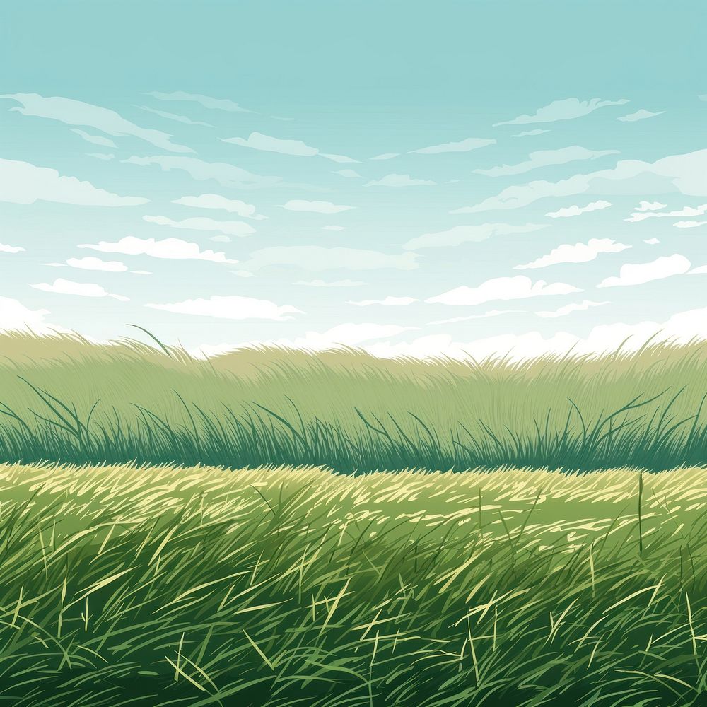Landscape grass green grassland. AI generated Image by rawpixel.