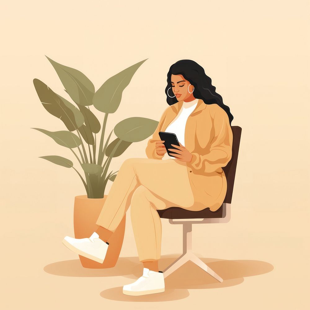 Sitting footwear chair adult. AI generated Image by rawpixel.