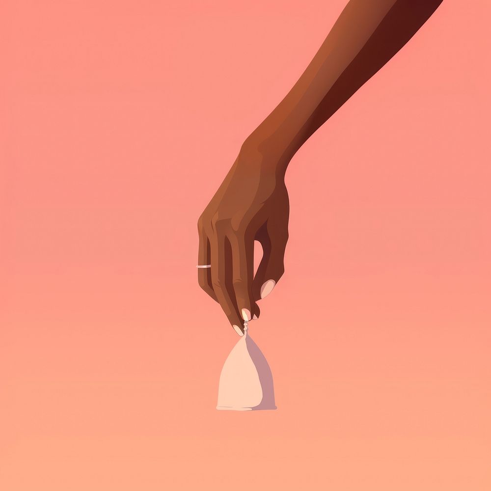 Hand holding origami balloon. AI generated Image by rawpixel.