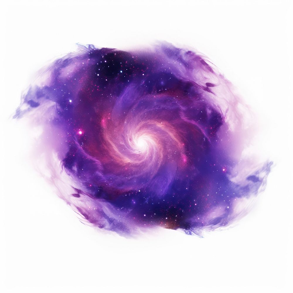 Purple spiral astronomy universe. AI generated Image by rawpixel.