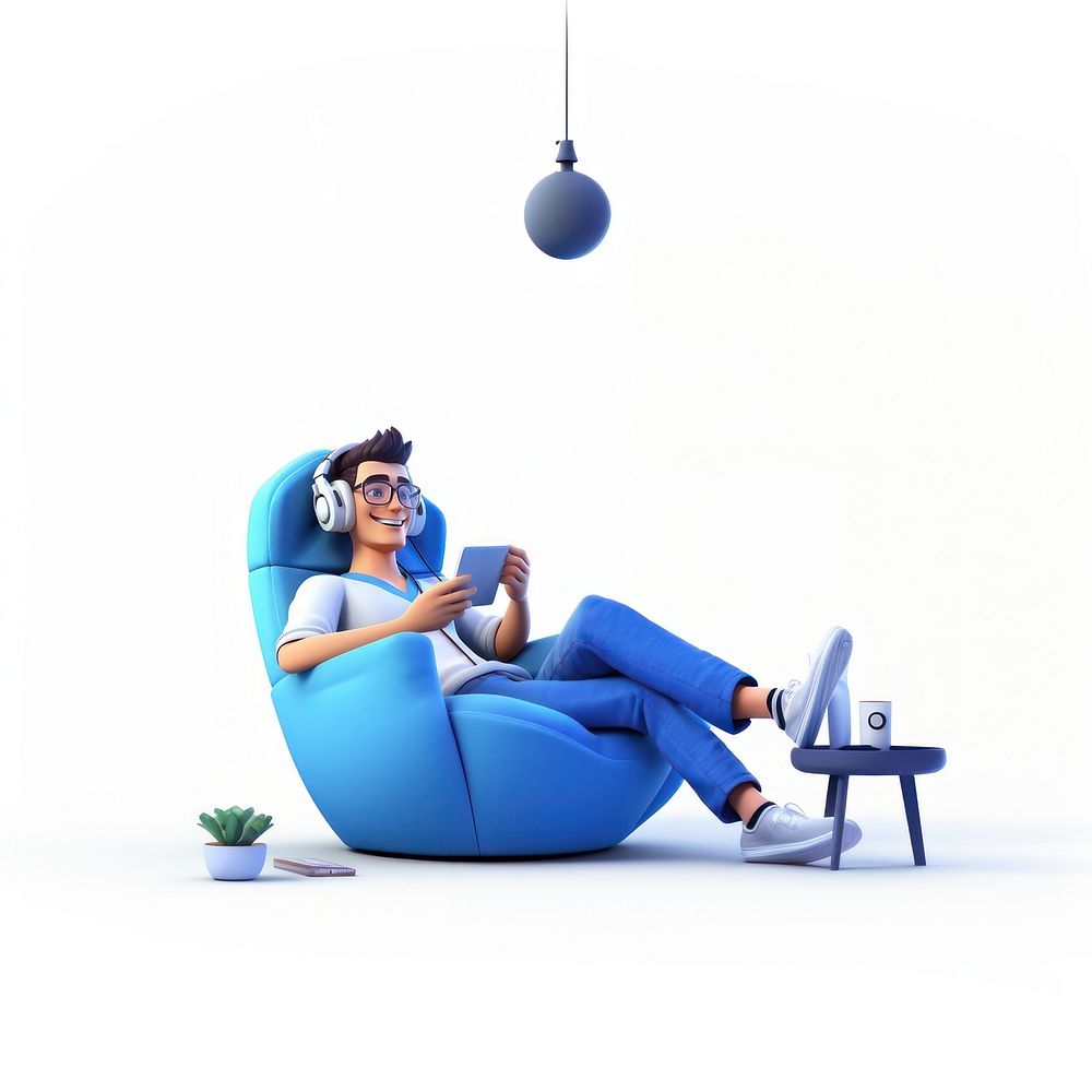 Furniture cartoon chair adult. AI generated Image by rawpixel.
